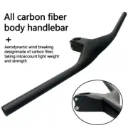 Carbon MTB Integrated Flat Bar Mountain Bike Handlebar with Stem 700/780mm