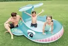 Intex 79" x 77" x 36" Inflatable Whale Spray Kiddie Pool for Kids 2+ Brand New