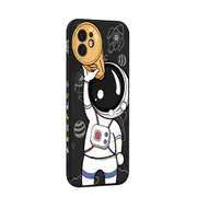 P03 Telescope Astronaut TPU Phone All-pack Cover Soft Case for Iphone 14 Plus