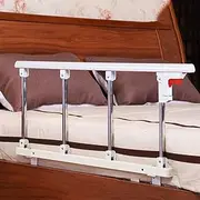 Side for Elderly Bed Fence Retractable Railing Foldable Bed Rail Safety Side for Elderly, Adults Assist Handle Bed Railing Metal Grip Bed Side Handrail (B)