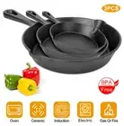 3 Skillet Bundle – 6", 8", 10" Cast Iron Frying Pan Set | Non-Stick | Oven Safe