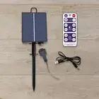 Solar Battery Box LED String Lamp Panel Controller Garden Street Light Decor
