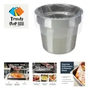 Hotel Clear Round Pan Liners for Easy Clean Up - Disposable Buffet Pan Liners...
