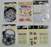 Making Memories lot of 7 charms stickers tags and scrap booking tags ephemera