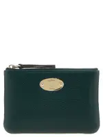 [Mulberry] Mulberry-Mulberry Plaque Small Wallet Portafogli Verde-Donna OS