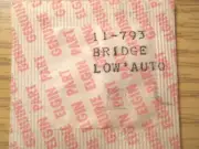 ELGIN 793 Factory Watch Replacement Part #11 - LOWER AUTOMATIC DEVICE BRIDGE