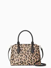 darcy graphic leopard small satchel