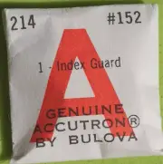 Vintage Bulova Accutron 214 tuning fork watch index guard original NOS part #152