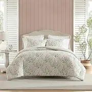 Laura Ashley - Twin Comforter Set, Bedding Set Includes Matching Bed Sheets, Sham & Pillowcase, Medium Weight, Oeko-TEX Certified (Arden Floral Pink)