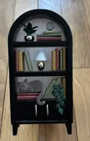 NEW Bath & Body Works Cat Light Up Bookcase Wallflower Plug In 2024 Book Shelf
