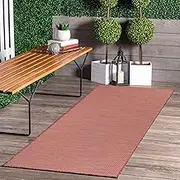 Jimri Indoor and Outdoor Rug - Weatherproof Rug for Balcony, Patio, Garden, Living Room, Kitchen - Durable Floor Rug, Resists UV Rays & Water - Size 80 x 250 cm, Rainbow