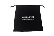 Dolphy Velvet Hair Dryer Bag - Drawstring Travel Pouch for Hair Tools, 33x34 cm, Embroidered & Soft Protective Storage for Dryer, Makeup & Essentials