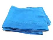 WILLIAMS SONOMA TABLE RUNNER ITALIAN WASHED LINEN 18" X 108" BLUE LINEN NIP
