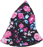 [BESTYASH] Printing Children Bucket Hat Seaside Kids Sun Hat Sun Blocking Baby Hat Black