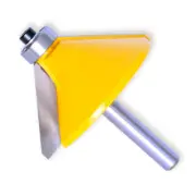 1pcs 1/4" Shank 45 Degree Chamfer and Bevel Edging Router Bit Cutting Depth 1"