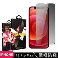 在飛比找momo購物網優惠-【滿板防窺】IPhone 12 PRO MAX 保護貼 滿版