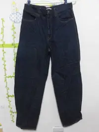 在飛比找Yahoo!奇摩拍賣優惠-衣市藍~UNIQLO 大U系列直筒牛仔長褲 (W27~71c