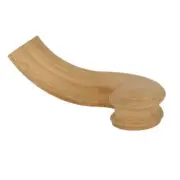 Evermark Handrail Fitting 2.75"Hx11.5"D Unfinished Red Oak Left-Hand Turn-Out