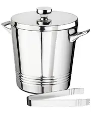 Godinger Top Shelf Double Walled Ice Bucket with Tongs
