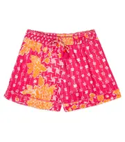 [Poupette St Barth Kids] Poupette St Barth Kids Cindy floral shorts Y 10 pink