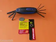 FOLDING HEX ( ALLEN ) KEYS METRIC 8pc 1.5mm - 8mm COMFORT GRIP FULLER TOOLS
