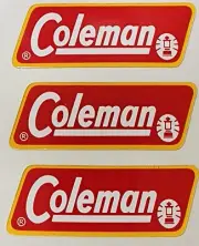 THREE NEW COLEMAN 200/200A 1961 LANTERN STOVE REPLACEMENT STICKERS DECALS LABELS