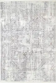 Cordelia Trosky Distressed Vintage Grey & Multi Rug