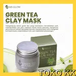 MS GLOW GREEN TEA PORE CLAY MASK MASKER WAJAH KBT106 #46