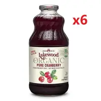 在飛比找樂天市場購物網優惠-有機純蔓越莓汁(每瓶946毫升)6瓶優惠組 – Lakewo