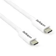 StarTech TBLT3MM2MW Thunderbolt cable 2 m 20 Gbit/s White