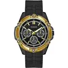 Watch GUESS Bolt W1302G2 Watch Silicone Black Case Gold Multifunction 47 MM