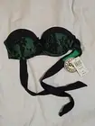 NWT DC COMICS GREEN POISON IVY BOMBSHELL retro Swimsuit Bikini Top Small