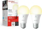 2 Piece Sengled Bluetooth Mesh Dimmable LED Smart Light Bulb Works with Alexa.