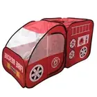 Kids Popup Indoor & Outdoor Fire Truck Car Shaped Ball Pit Play Tent Hut Toy