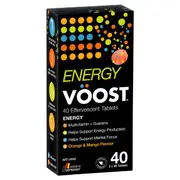 Vöost Energy Orange & Mango Flavour 40 Effervescent Tablets