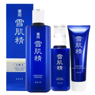 【KOSE 高絲】雪肌精化妝水360ml+雪肌精乳液140ml+雪肌精淨透洗顏霜130g