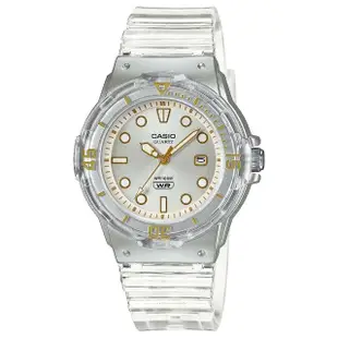 【CASIO 卡西歐】清透系列 半透明迷你指針手錶 學生錶 考試手錶(LRW-200HS-7EV)