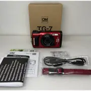 Olympus OM SYSTEM TG-7 Red Waterproof Shockproof 4K Adventure Camera GPS Wi-Fi