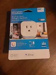 NEW Enbrighten Mini Plug-In Wifi Smart Switch - Free App W/ Alexa & Hey Google!