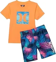 [Hurley] Baby-Boys Graphic T-Shirt and Shorts 2-Piece Outfit Set Casual Pants