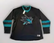 BNWT San Jose Sharks Jersey Mens Size 2XL Official NHL Alternate Replica Hockey