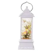 Two little hummingbirds in the Garden lighted water lantern snow globe