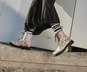 DR. MARTENS 1460 FLORAL MASH UP LEATHER Boots Soft Rich Leather Comfortable