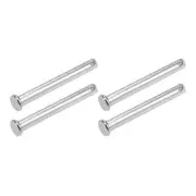 Clevis Pins 8mmx70mm 4Pcs Single Hole Flat Head 304 Stainless Steel Fastener Pin