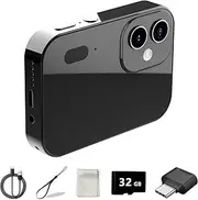D6 Digital Camera with Auto Focus & 4K Video Recording - 64MP Portable Compact UHD Camera, 16X Digital Zoom, Anti-Shake, Includes 32GB Card - for Teens & Adult Beginners (Black)