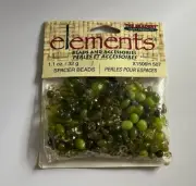 The Beadery Elements Beads and Accessories Spacer Beads Green 1.1 oz