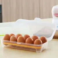 在飛比找松果購物優惠-【GE145】雞蛋保鮮盒10格雞蛋收納盒 雞蛋保護盒 雞蛋盒