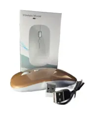 2.4GHz Wireless Optical Mouse USB Rechargeable Cordless Mice For PC Laptop