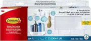 Command Bathroom Accessories, 5 Piece Bathroom Organizer Set - 1 Shower Caddy, 1 Soap Dish, 1 Toothbrush Holder, 2 Hooks with Water Resistant Command Strips