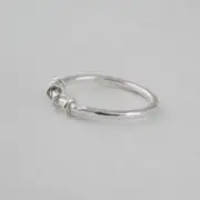 925 Sterling Silver Fidget Ring Stacking Band Trendy Style Handmade Gift For Her